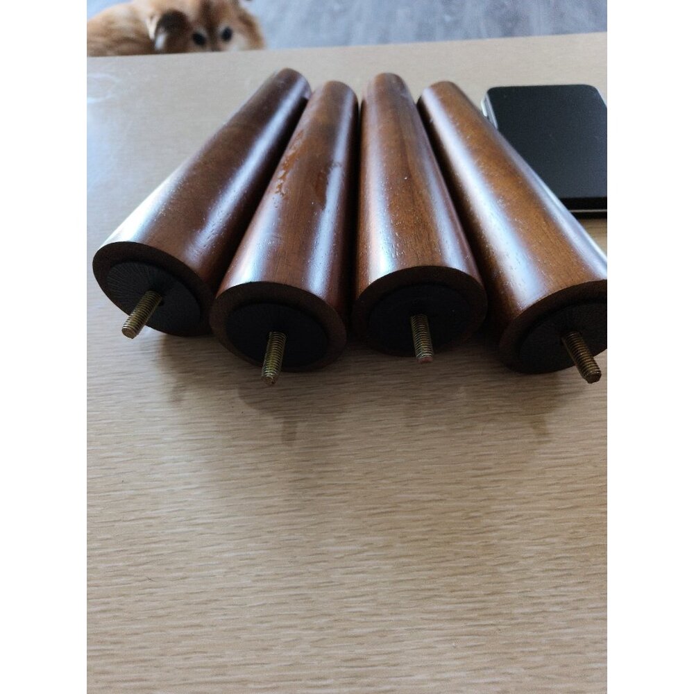 Set of 4 Furniture Legs (Typically for Couch) 8 in Tall Mid Century Modern Style - Picture 3 of 4